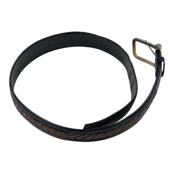 Braided Cowhide Leather Belt - Picture 3 of 5